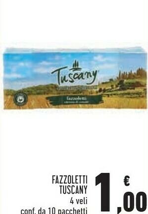 Conad Tuscany fazzoletti offerta