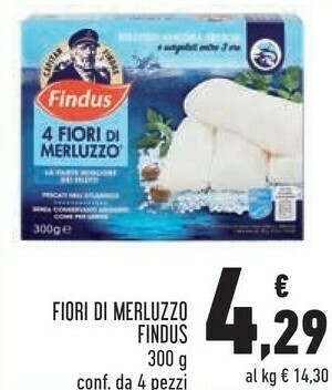 Conad Superstore 4 fiori di merluzzo 300 g(ml) offerta