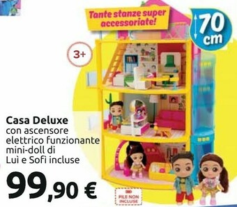 Carrefour Casa deluxe con ascensore elettrico funzionante mini- doll di luì e sofi incluse offerta