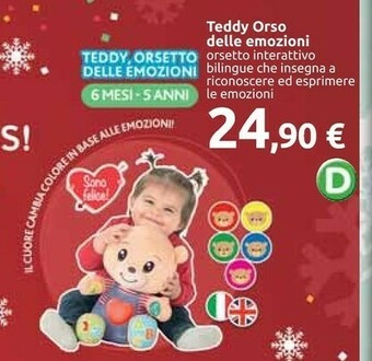 Carrefour Market Teddy orso delle emozioni offerta