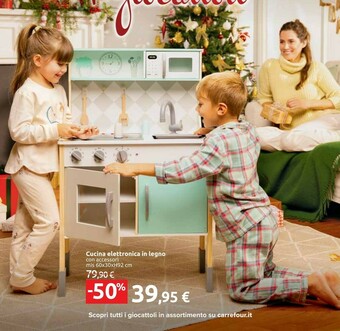 Carrefour Cucina elettronica in legno offerta