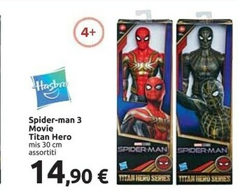 Carrefour Marvel spider-man titan hero series spider-man figure with spider cycle offerta