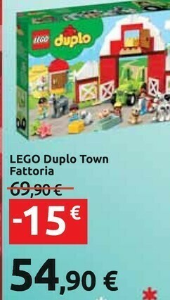 Carrefour Lego duplo town fattoria offerta