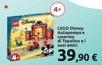 Carrefour Lego disney autopompa e caserma offerta