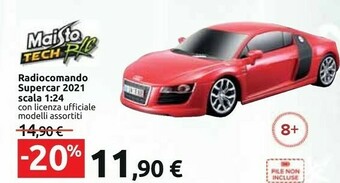 Carrefour Maisto tech radiocomando supercar 2021 scala offerta