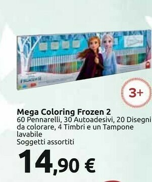 Carrefour Mega coloring frozen 2 offerta