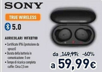 Unieuro Wf-xb700 cuffie auricolare bluetooth nero offerta