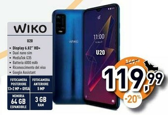 Unieuro Smartphone u20 offerta