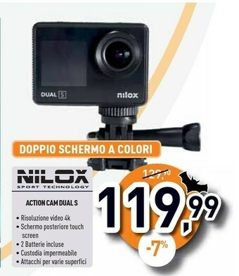 Unieuro Action cam dual s offerta