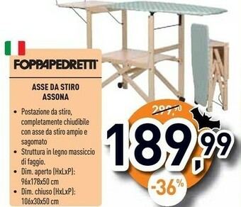 Asse da stiro assona