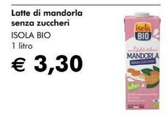 NaturaSì Isola bio - latte di mandorla bio 1000 g(ml) offerta