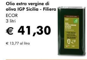 NaturaSì Filiera olio extra vergine di oliva igp sicilia offerta