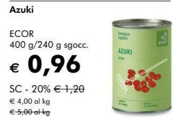 NaturaSì Azuki ecor offerta