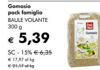 NaturaSì Gomasio pack famiglia offerta