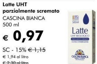 NaturaSì Latte uht offerta