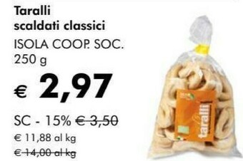 NaturaSì Taralli offerta
