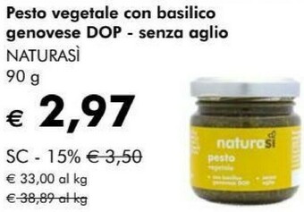 NaturaSì Pesto offerta