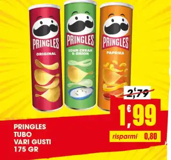 SpesAmica PRINGLES TUBO VARI GUSTI 175 GR offerta