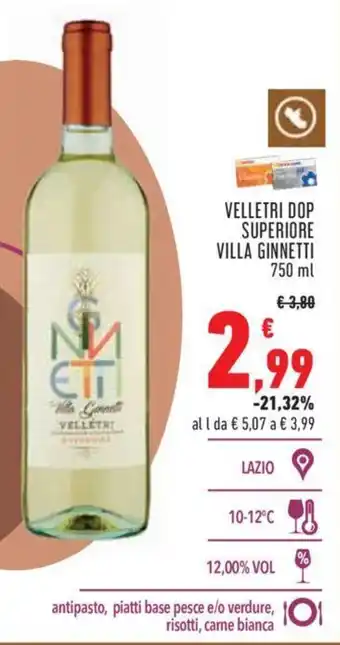 Conad VELLETRI DOP SUPERIORE VILLA GINNETTI 750 ml offerta