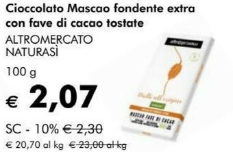 NaturaSì Cioccolato offerta