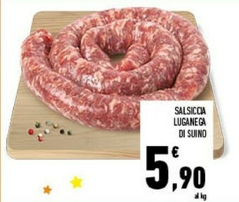 Conad City Salsiccia luganega di suino offerta