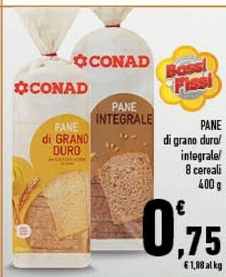Conad City Conad - pane di grano duro 400 g(ml) offerta