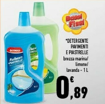 Conad City Detergente pavimenti e piastrelle offerta