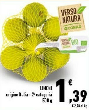 Conad Limoni offerta