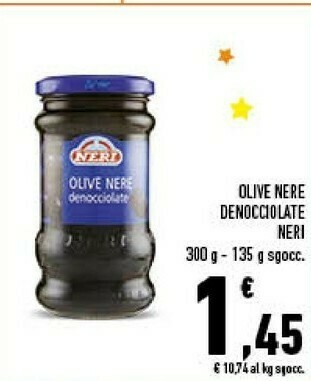 Conad Olive nere denocciolate 135 g(ml) offerta