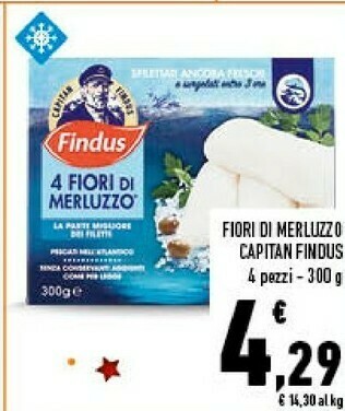 Conad 4 fiori di merluzzo 300 g(ml) offerta