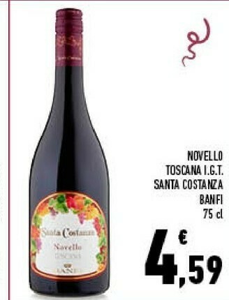 Conad Novello toscana igt santa costanza offerta