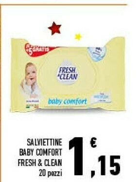 Conad Salviettine baby comfort 20 pezzi offerta