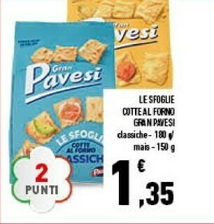 Conad Le sfoglie cotte al forno classiche 180 g offerta