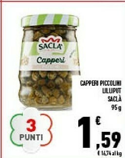 Capperi piccolini lilliput 95 g