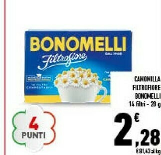 Conad Camomilla filtrofiore 28 g offerta