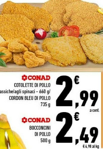 Conad Conad bocconcini di pollo offerta