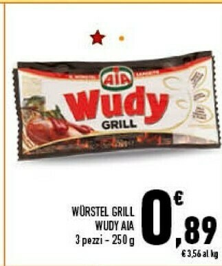 Conad Superstore Wudy grill puro suino 250 g(ml) offerta