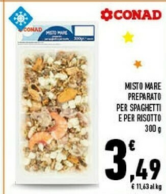 Conad Superstore Conad misto mare preparato per spaghetti e per risotto offerta