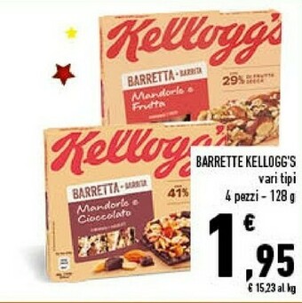 Conad Superstore Kellogg's - barretta mandorle e cioccolato 128 g(ml) offerta