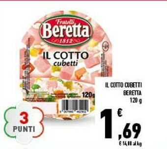 Conad Superstore Il cotto cubetti 120 g(ml) offerta