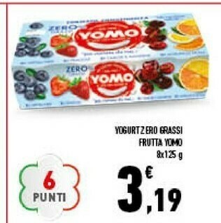 Conad Superstore Yogurt zero grassi frutta offerta