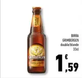 Conad Superstore BIRRA GRIMBERGEN double/blonde 33cl offerta