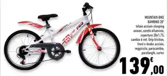 Conad Superstore MOUNTAIN BIKE BAMBINO 20 offerta