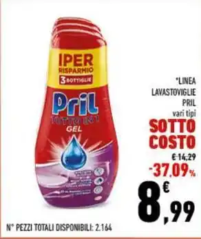 Conad LINEA LAVASTOVIGLIE PRIL vari tipi offerta
