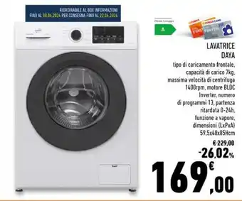Conad Superstore LAVATRICE DAYA offerta