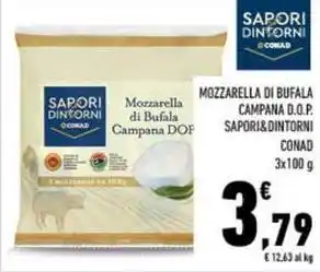 Conad MOZZARELLA DI BUFALA CAMPANA D.O.P. SAPORI&DINTORNI CONAD offerta