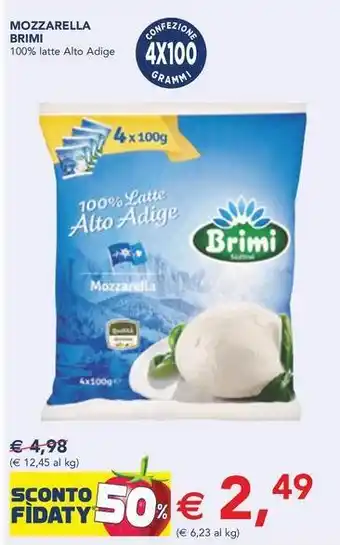 Esselunga MOZZARELLA BRIMI 100% latte Alto Adige offerta