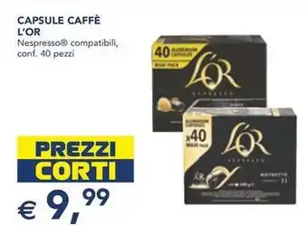 Esselunga CAPSULE CAFFÈ L'OR offerta