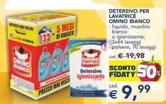 Esselunga DETERSIVO PER LAVATRICE OMINO BIANCO offerta