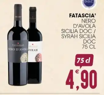 SpesAmica FATASCIA' NERO D'AVOLA SICILIA DOC / SYRAH SICILIA DOC 75 CL offerta